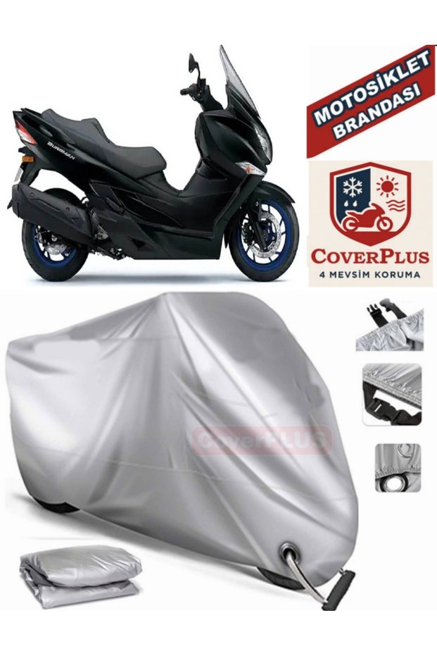 Gray Lock Compatible Motor Tarpaulin Suzuki Burgman an 400 Motorcycle Tarpaulin Cover Tent (Motoen)