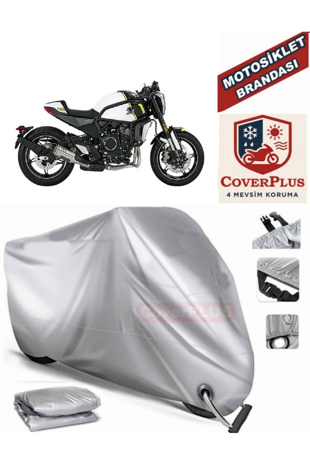 Gray Lock Compatible Motor Tarpaulin Cf Moto 700Cl-X Sport Motorcycle Tarpaulin Cover Tent (Motoen)