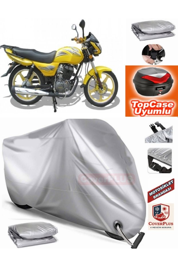 Gray Lock Compatible Arora Ar 100-19 Elegant Tarpaulin Topcase Rear Bag Compatible Motor Tarpaulin