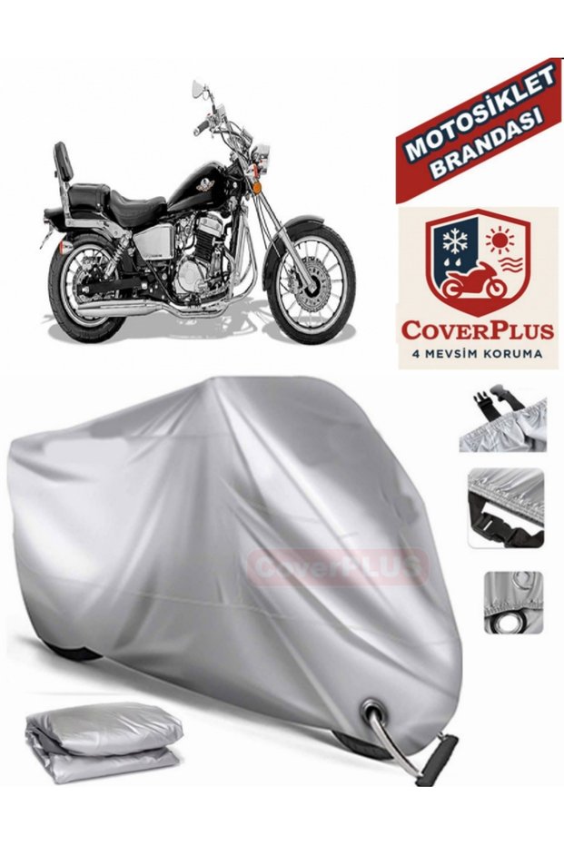 Gray Lock Compatible Motor Tarpaulin Regal Raptor Dd 150E-2F Motorcycle Tarpaulin Cover Tent (Motoen)