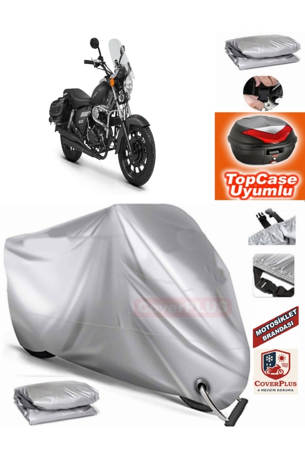 Gray Lock Compatible Kuba Superlight 200 Tarpaulin Topcase Back Bag Compatible Motor Tarpaulin