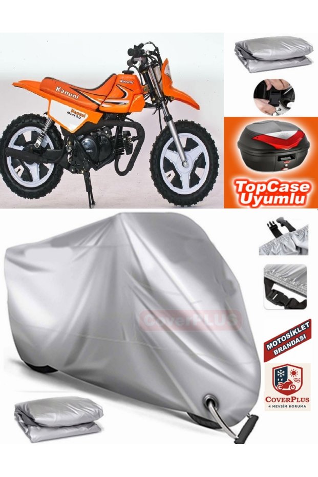 Gray Lock Compatible Legal Mini 50 Tarpaulin Topcase Back Bag Compatible Motor Tarpaulin
