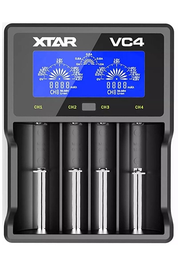 XTAR Vc4 Universal Pil Şarj Cihazı