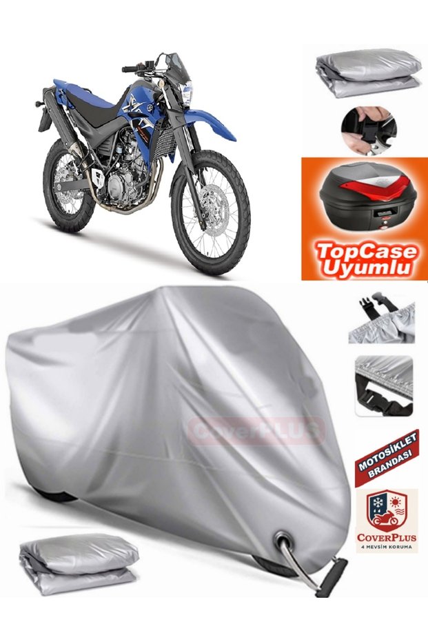 Gray Lock Compatible Yamaha Xt 660 R Tarpaulin Topcase Rear Bag Compatible Motor Tarpaulin