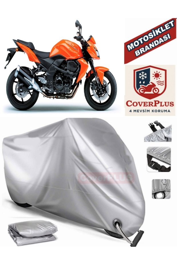 Gray Lock Compatible Motor Tarpaulin Kawasaki Z 750 Motorcycle Tarpaulin Cover Tent (Motoen)