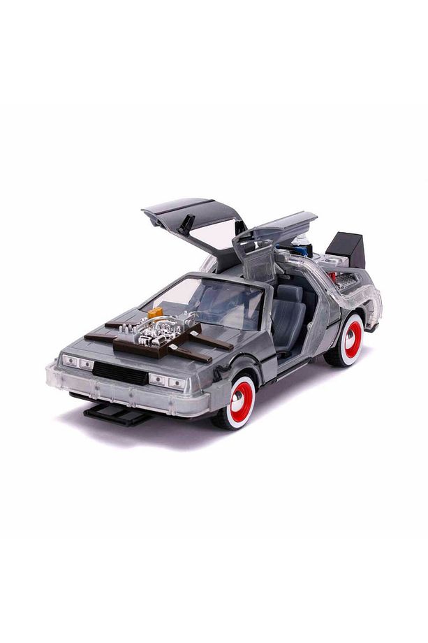 1:24 Back to The Future Geleceğe Dönüş 3 Işıklı Time Machine Zaman Makinesi Die - Cast Metal Araba - 6