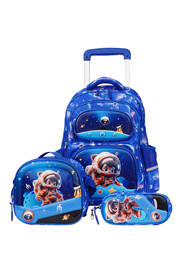 KiddoKit Character School Bag - BLUE