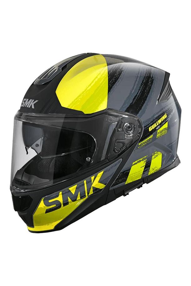 Gullwıng Tourleader Sarı Gri Çene Açılır Kask - 1