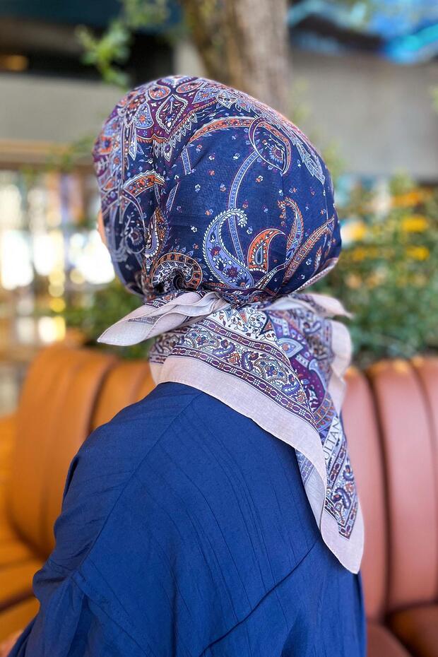 Sultan Fresh Pamuk Eşarp - Etnik Desen - SFE003-02 - 2
