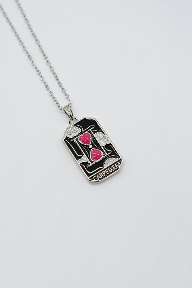 Steel Silver Color Chain Tarot Necklace