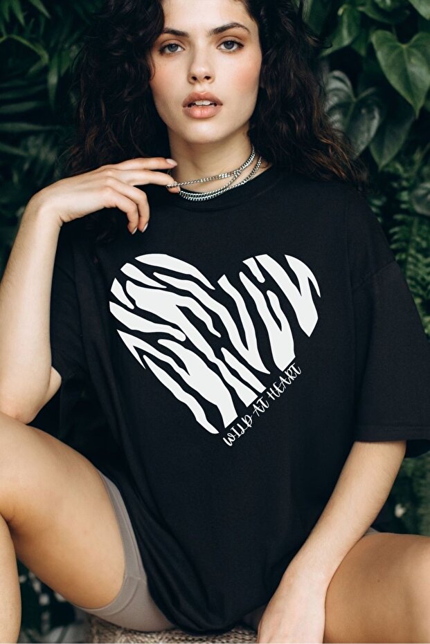 Oversized Short-Sleeve Printed T-Shirt