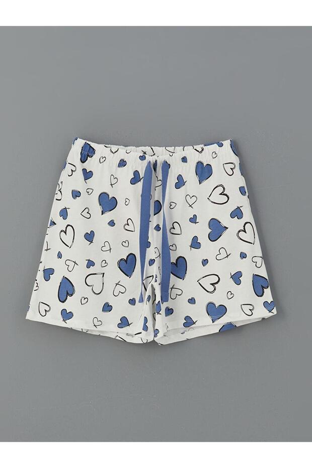LCW DREAM Beli Lastikli Desenli Kadın Şort Pijama Altı (S5) - 1