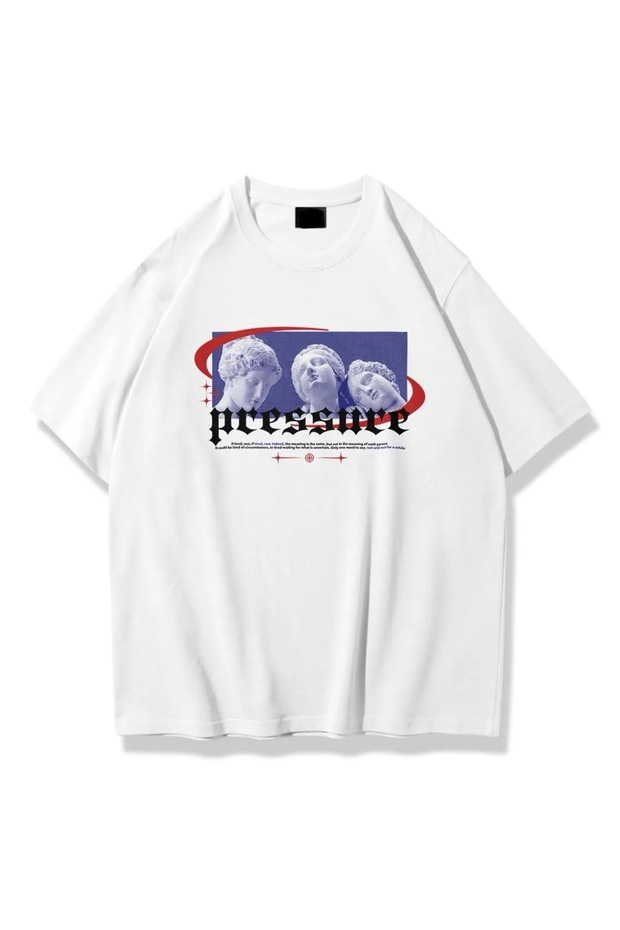 Oversize Cut Short Sleeve Printed T-Shirt