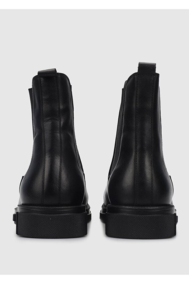 Siyah Deri Erkek Bot - 4