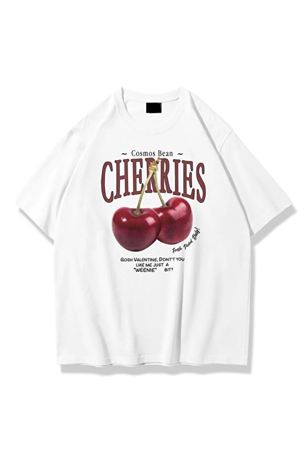 Oversize Cut Short Sleeve Printed T-Shirt