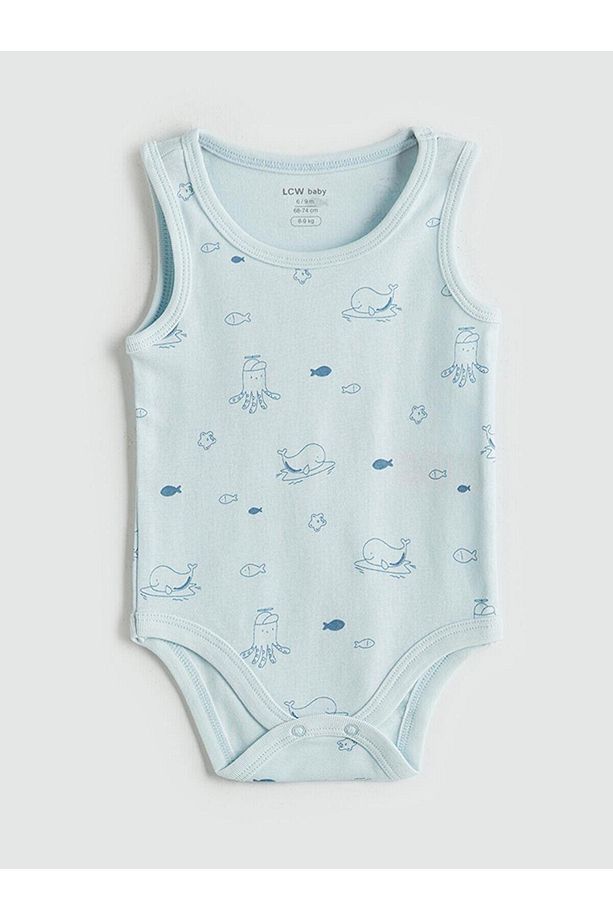 LCW baby Organik Kumaş Erkek Bebek Çıtçıtlı Body ve Şort 2'li (S5) - 2