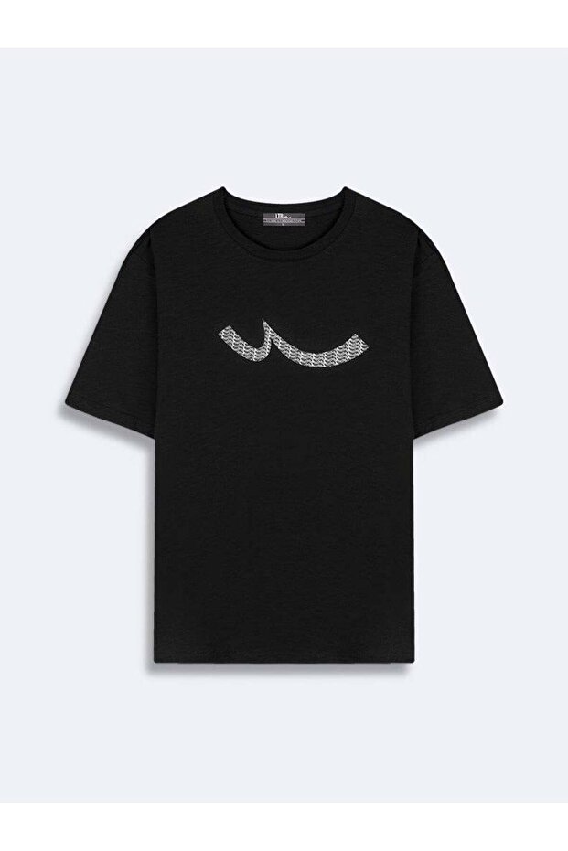 Regular Siyah T-shırt - 1