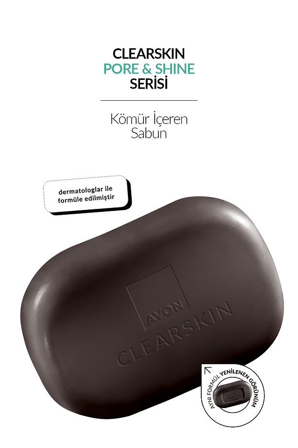 Clearskin Pore Shine Kömür Sabun 75gr. Üçlü Set - 3