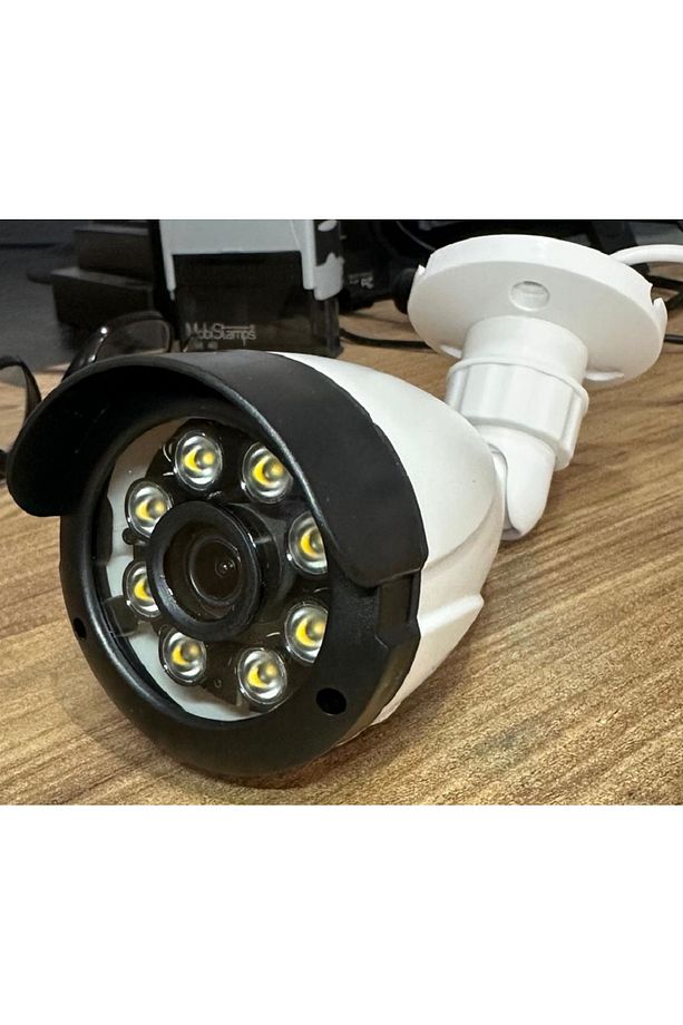 3 lü Hareket Algılayan 5 MP Lens 8 Warm Led Gece Renkli Gösteren Güvenlik Kamerası Seti BS 2308W - 4