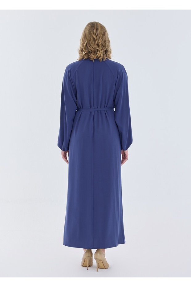 Reglan Kol Kemerli Elbise - 5