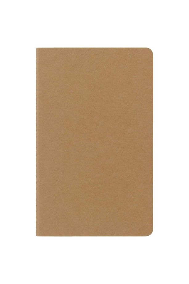 Çizgisiz Cahier Not Defteri 3’lü Set L Boy Kraft Kahve - 2