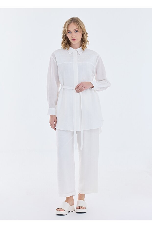 Düğmeli Pantolonlu Takım - 1