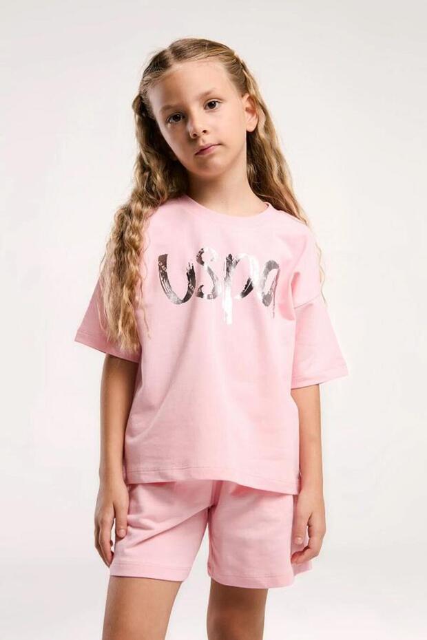 U.S. Polo Us2082-4 Girl's Bermuda Suit