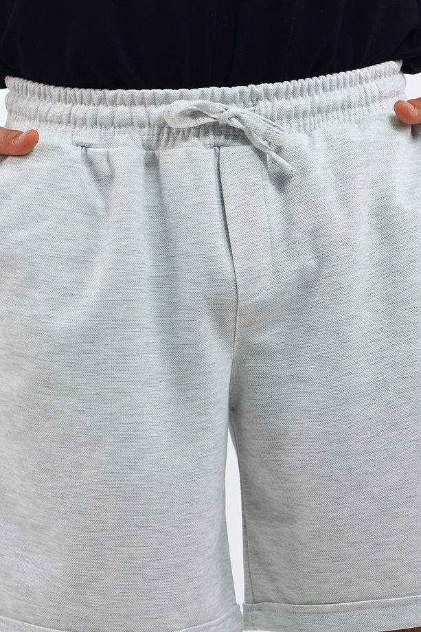 Capsule Kadın Comfort Regular Pike Kumaş Duble Paça Bermuda Şort - 5
