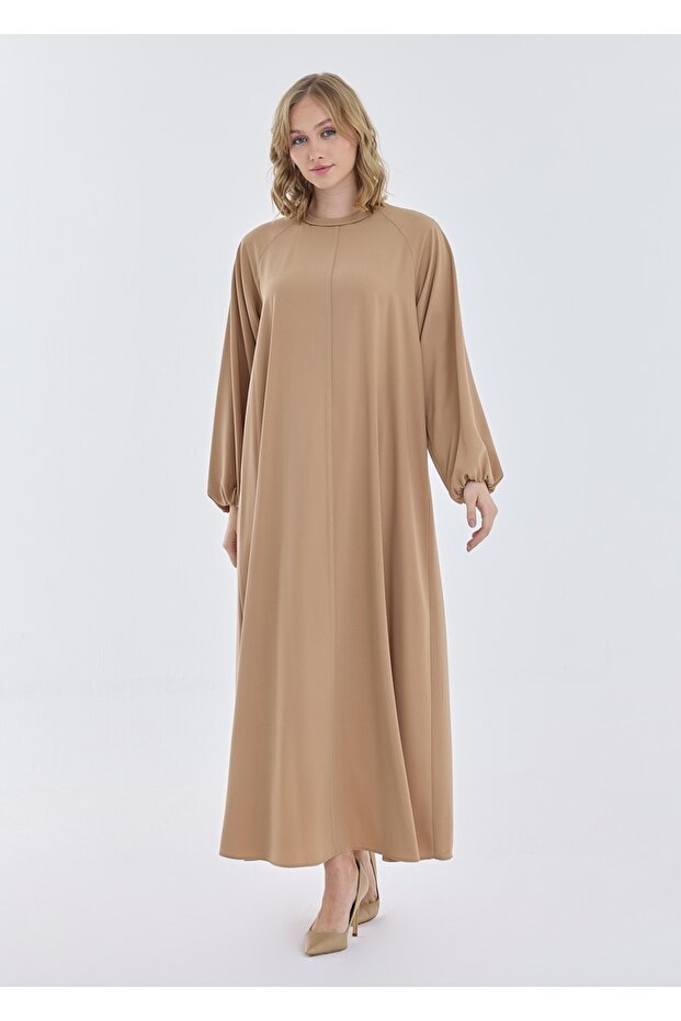 Reglan Kol Kemerli Elbise - 5