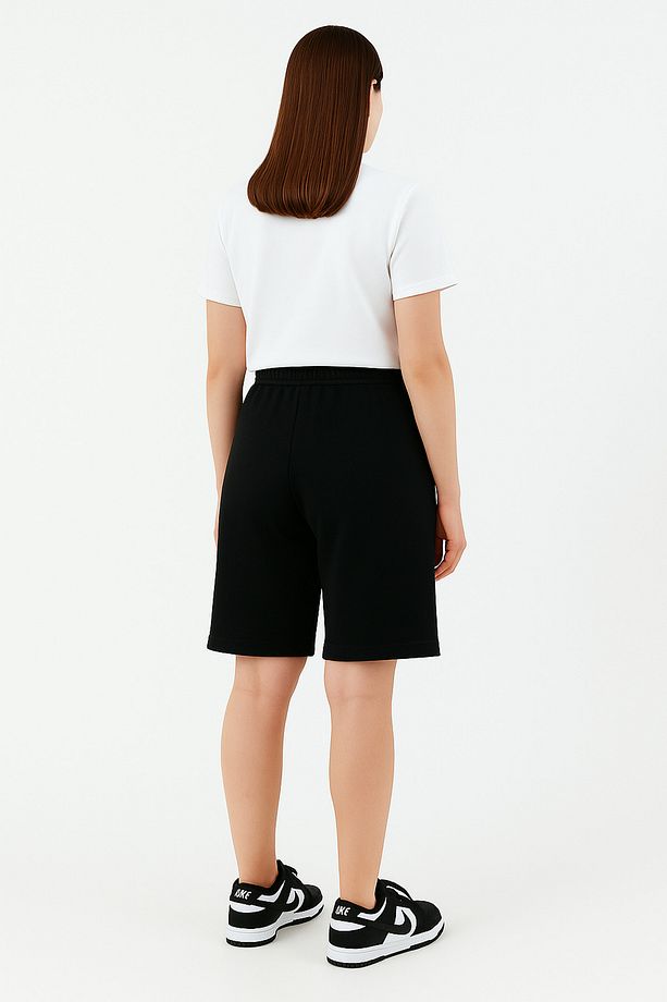 Capsule Kadın Comfort Regular Pike Kumaş Duble Paça Bermuda Şort - 2