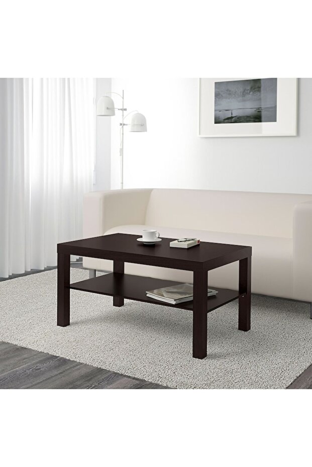 طاولة قهوة, أسود-بني,‎90x55 سم‏ - 2