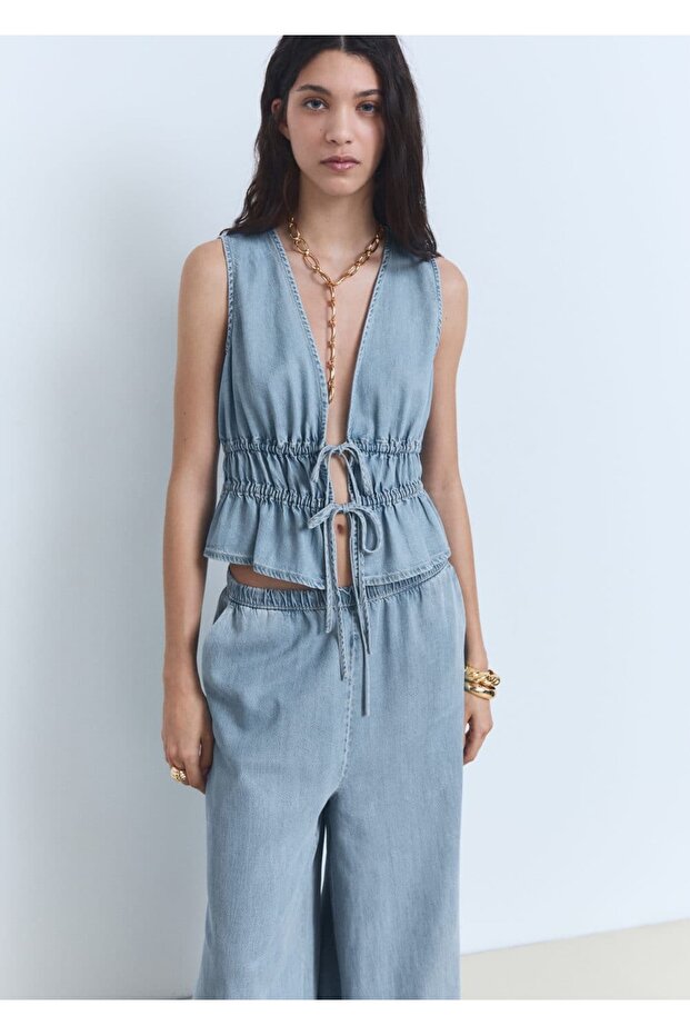 Lyocell Palazzo Pantolon - 8