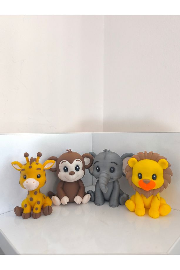 Safari 4lü Set Aslan,maymun,fil,zürafa - 1