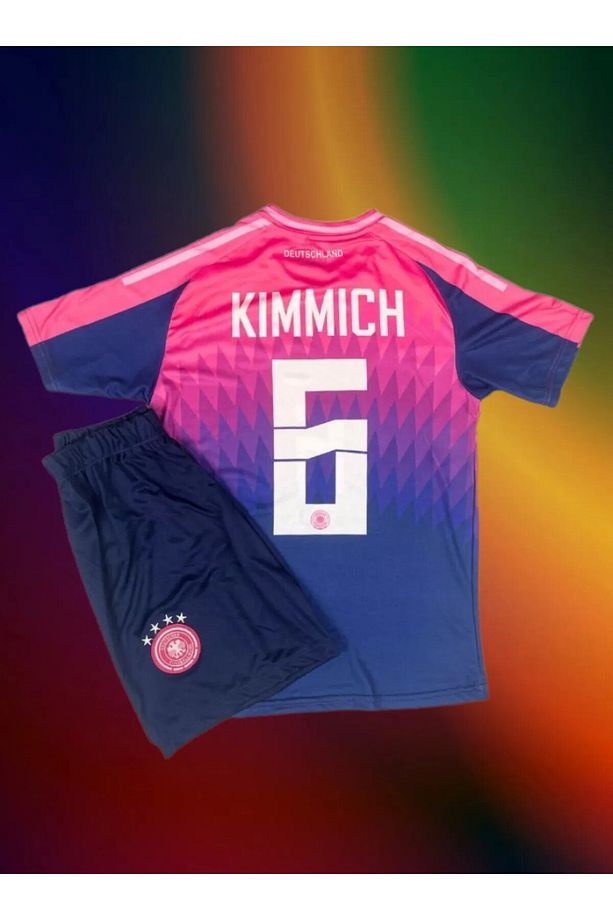 Almanya Euro 2024 Joshua Kimmich Deplasman Çocuk Forması 3'lü Set - 2