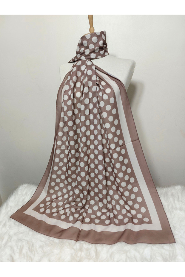 شال شيفون منقوش موديل منقط - 2