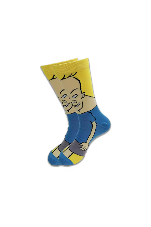 شرابات ملونة بنقشة الموز والبطيخ Summer Fruit Socks