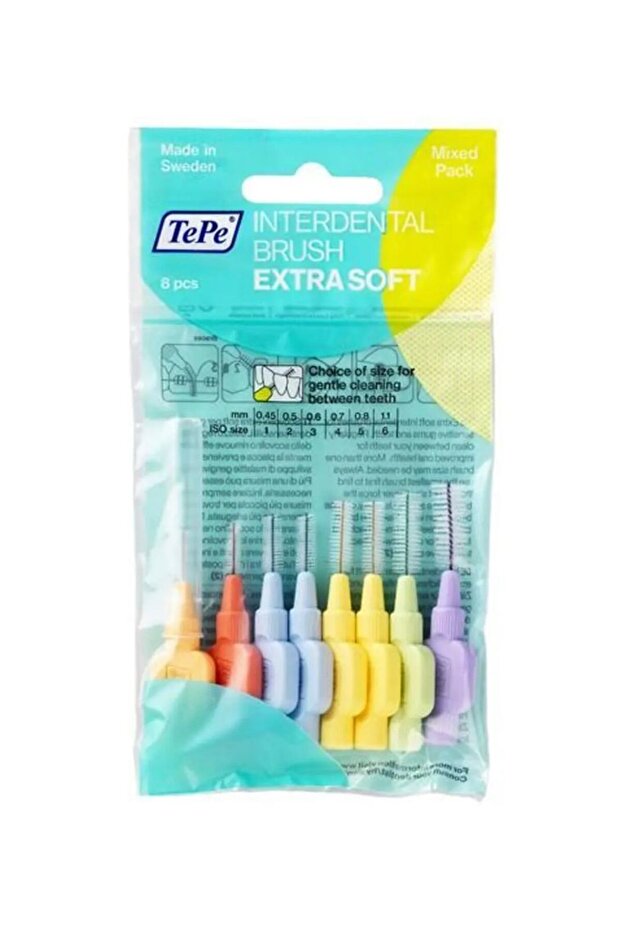 Ultra soft interdental brushes, 8 different colors - 3