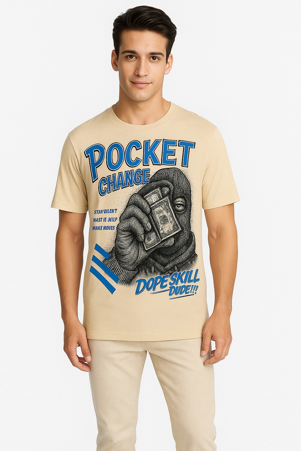 Casual 100% Cotton Short Sleeve T-Shirt for Men, Stylish Streetwear Printed