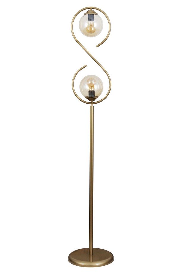 Sonsuz 2 Li Eskitme Lambader Bal Camlı Modern , Oturma Odası ,Yatak Odası , Salon Lambader - 2