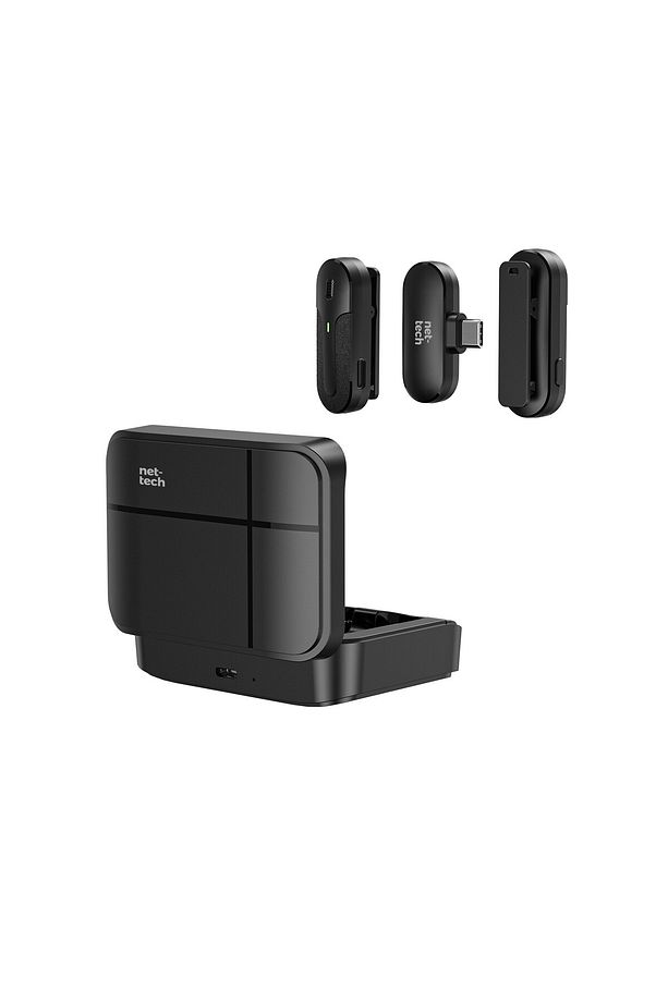 NT-0T08 Type-C Duo Wireless Mini Kablosuz Yaka Mikrofonu - 4