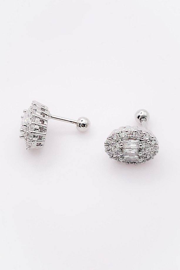 Cerrahi Çelik Piercing Baget Taşlı Marka Model Şık Kıkırdak Helix Tragus Piercing (1adet) - 4