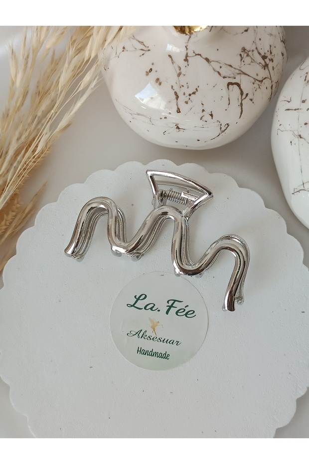 Women's Metal Hair Clip Silver Color Hairpin