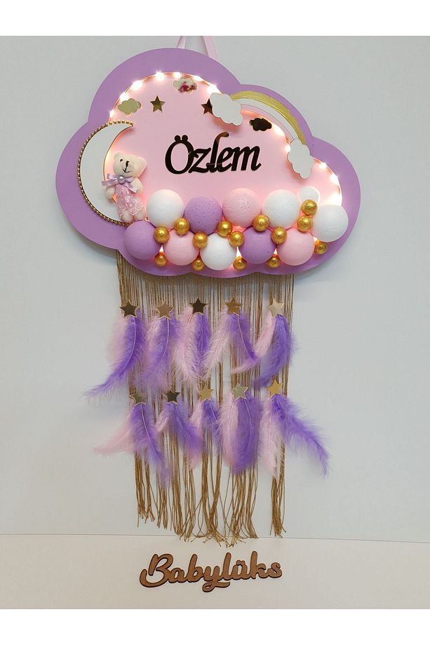 Bubble LEDLİ bulut bebek kapı süsü - 1