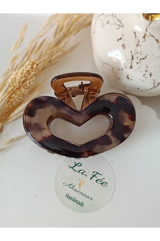 Bone Leopard Pattern Women's Buckle Hairpin Hair Clip