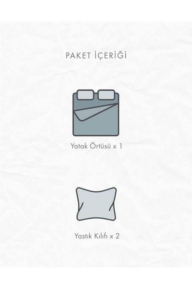 Çift Kişilik Örgü Pike Takımı (260 X 240) (RENK: EKRU) 2 Yastık - 5