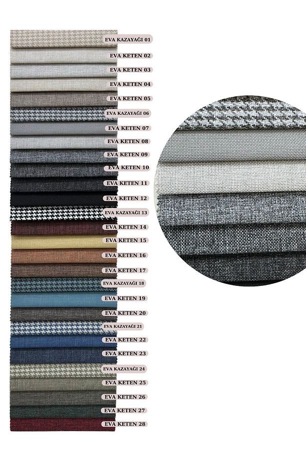 Concept 4 Kişilik Yuvarlak Yemek Masası Baba Ayak Beyaz Masa Naturel Motifli Ada Sandalye ( 100 CM ) - 4