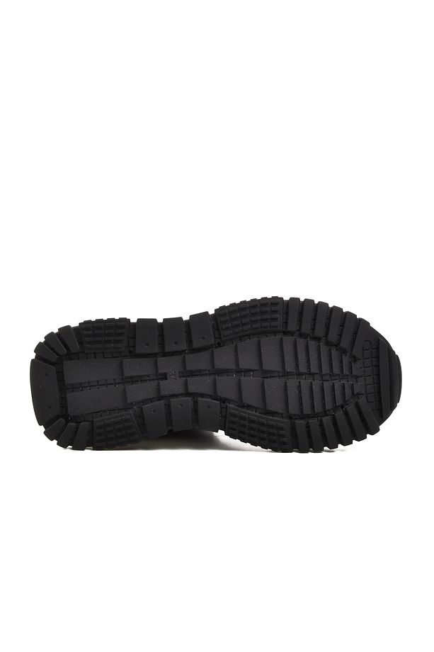 Siyah Yüksek Taban Unisex Spor Ayakkabı - 5
