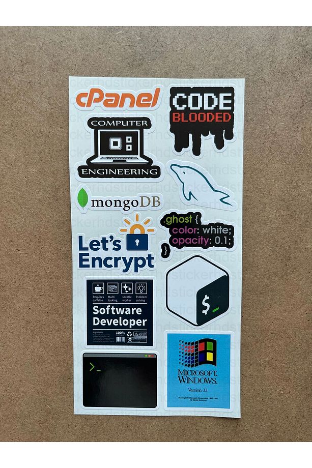 59 Adet Yazılım & Yazılımcı Software Developer Laptop Notebook Tablet Etiket Sticker Set P56 - 4