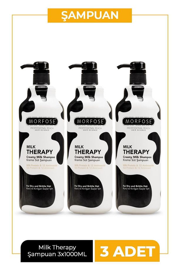 Milk Therapy Şampuan 1000 ml 3 Adet - 1