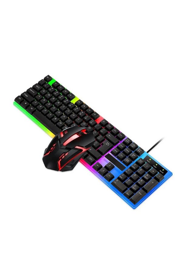 Kablolu Usb Gaming Oyuncu Klavye Mouse Set Türkçe Q Klavye Multi Fonksiyonlu Reinbow Aydınlatmalı - 3